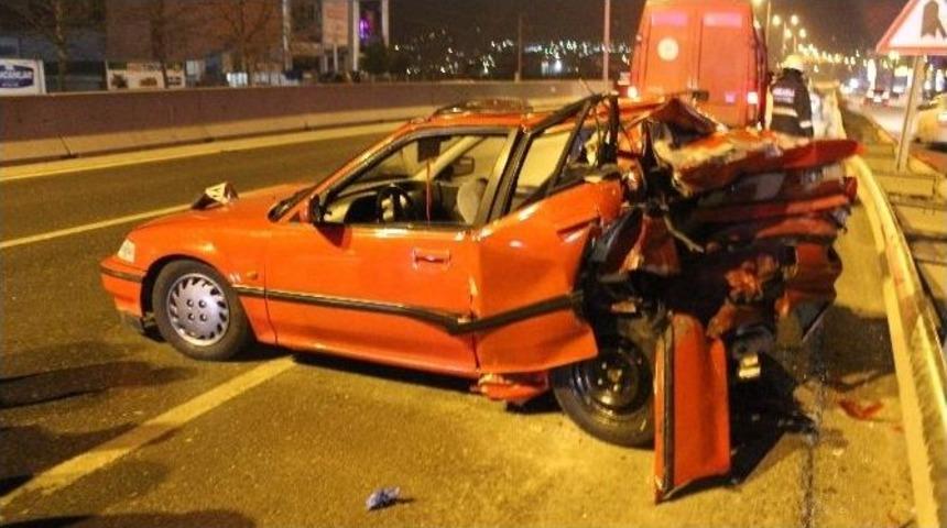 Kocaeli&rsquo;de Trafik Kazası: 1 Yaralı