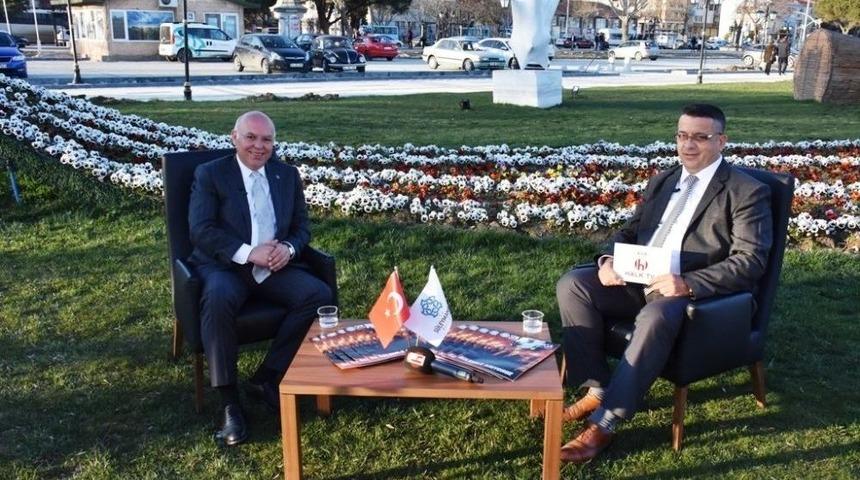 Başkan Eşkinat "yerel G&uuml;ndem" Programının Konuğu Oldu