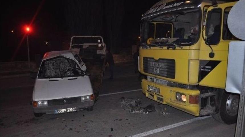 Kulu&rsquo;da Tır İle Otomobil &Ccedil;arpıştı: 1 Yaralı