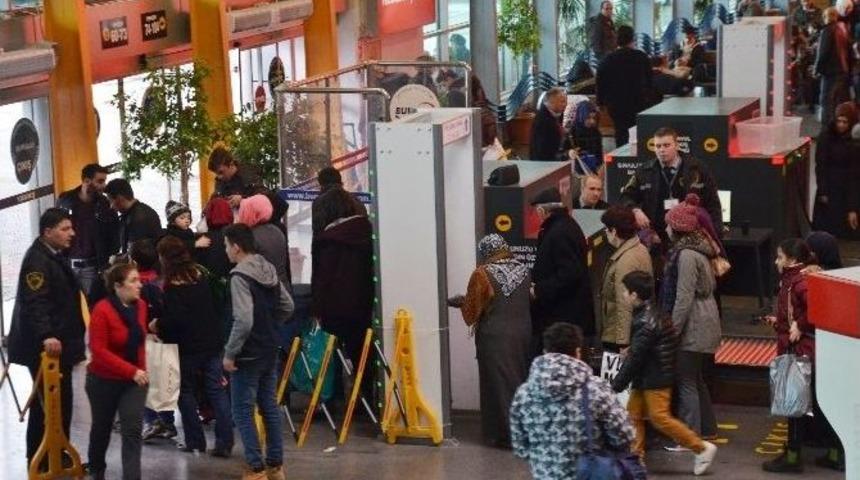 S&ouml;mestr Yoğunluğu Terminalde &Ccedil;ileye D&ouml;nd&uuml;