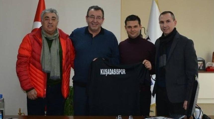 Kuşadası Gen&ccedil;likspor Y&ouml;netiminden Kuto Başkanı Akdoğan&rsquo;a Ziyaret