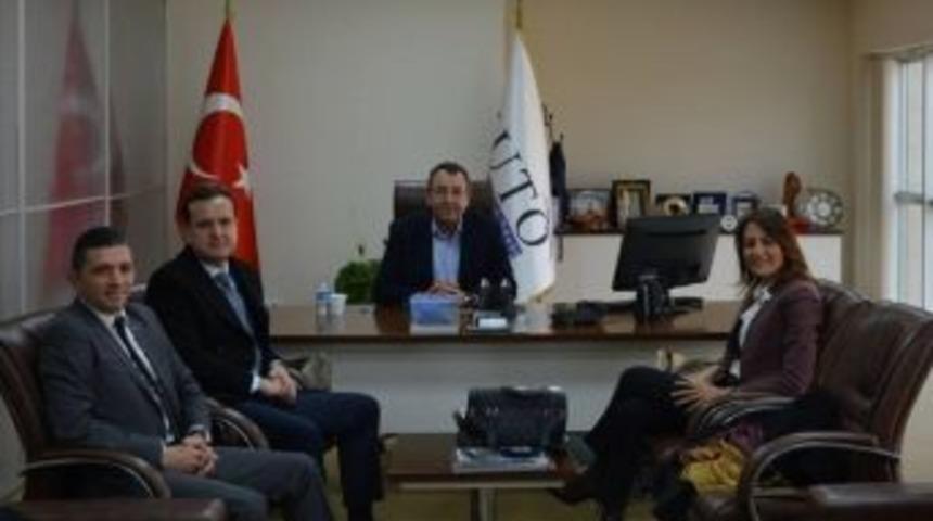 Yapı Kredi Bankası Y&ouml;neticileri Kuto Başkanı Serdar Akdoğan&rsquo;ı Ziyaret Etti