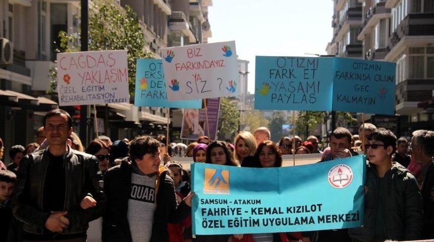 Samsun’da Otizm Farkındalık Yürüyüşü