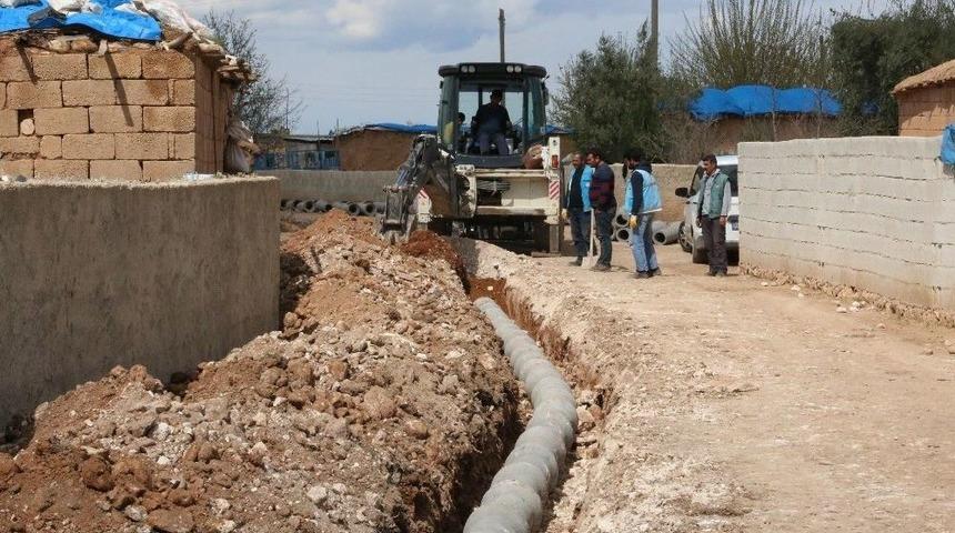 Haliliye Belediyesinden Derinkuyu Mahallesinde Drenaj &Ccedil;alışması