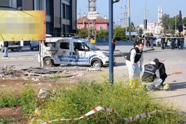 Mersin'de Polis Aracına Bombalı Saldırıyla Ilgili 10 Kişi Gözaltına Alındı