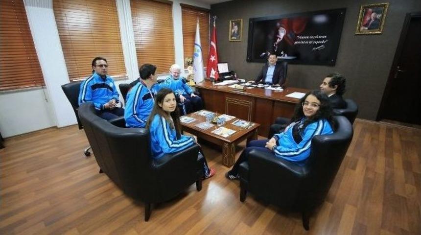 G&ouml;rme Engellilerden Başkan Subaşıoğlu&rsquo;na Ziyaret