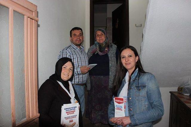 Ak Parti Bilecik Merkez İl&ccedil;e Başkanlığından Vezirhan&rsquo;da Referandum &Ccedil;alışması 1