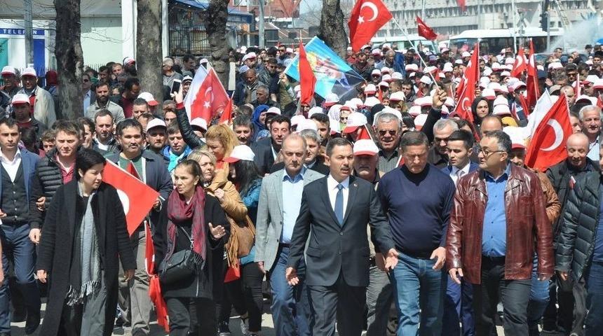 Uysal, Ereğli&rsquo;yi Cumhurbaşkanı Erdoğan&rsquo;ın Mitingine Taşıdı