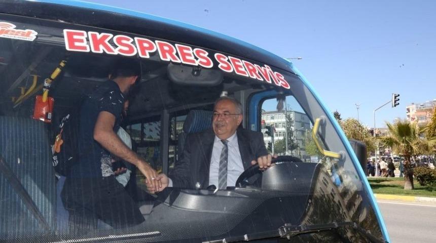 Belediye Ekspres Hattını Hizmete Soktu