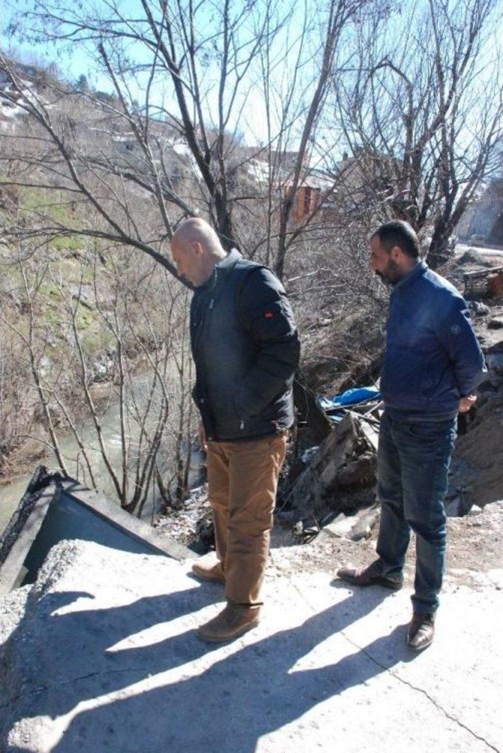 Çöken İstinat Duvarı Esnafa 30 Bin Tl Zarar Verdi G4