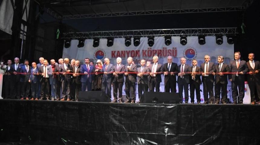Kanyon K&ouml;pr&uuml; Hizmete A&ccedil;ıldı