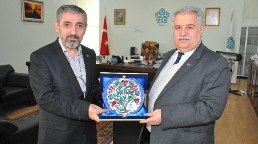 Ar&uuml; Rekt&ouml;r&uuml; Biber&rsquo;den Ne&uuml; Rekt&ouml;r&uuml; Şeker&rsquo;e Ziyaret