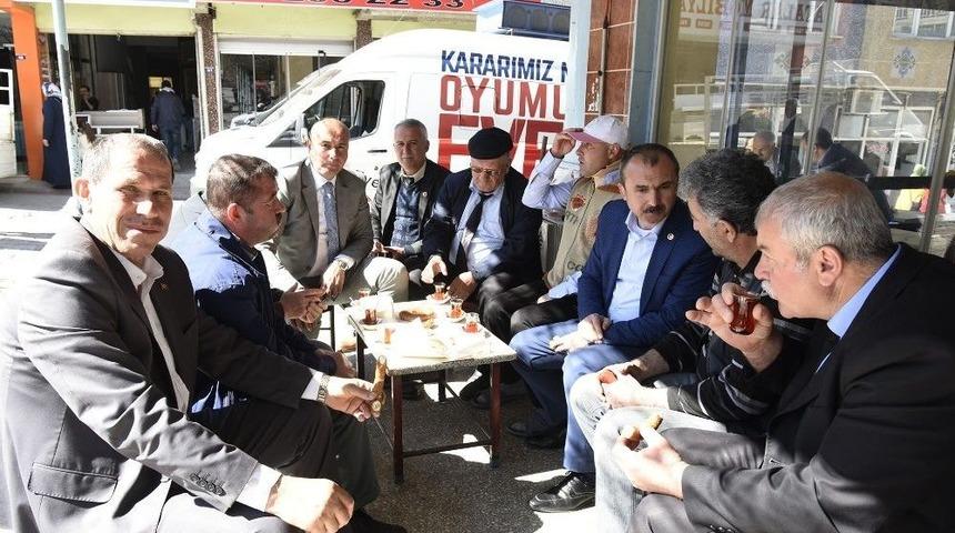 Orhan Kırcalı Ve Başkan Togar &rsquo;evet&rsquo; Turunda