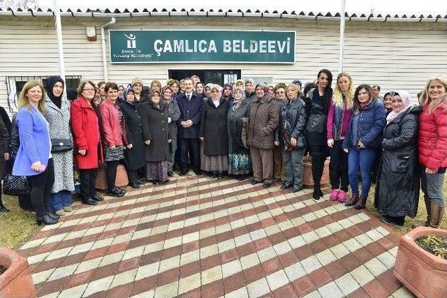 Tepebaşı Belediye Başkanı Ataç Belde Evlerinde Kadınlarla Bir Araya Geldi