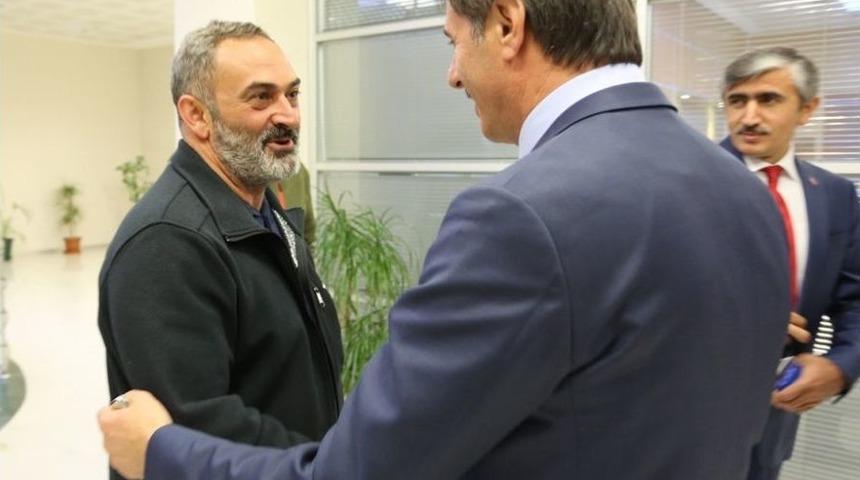 Dursun Ali Erzincanlı, Başkan Alemdar&rsquo;ın Konuğu Oldu