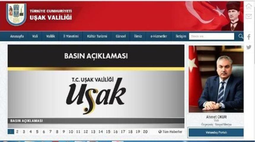 Uşak Valiliği: Vali Okur'un Bylock Kullandığı Algısı Oluşturulmaya &Ccedil;alışılıyor