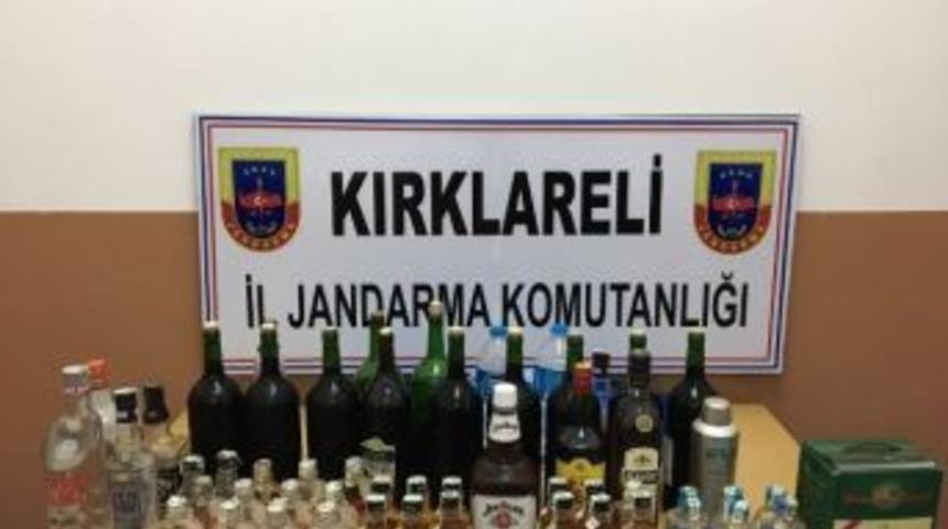 Kırklareli&rsquo;nde 56 Şişe Ka&ccedil;ak İ&ccedil;ki Ele Ge&ccedil;irildi