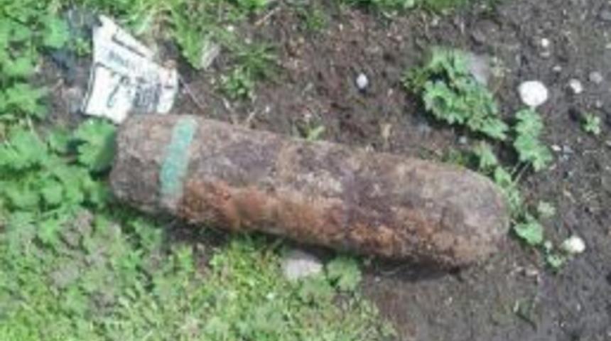 Diyarbakır Ergani'de Patlamamış Top Mermisi Bulundu