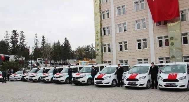 Şanlıurfa Emniyet Müdürlüğüne 64 Araç Törenle Teslim Edildi