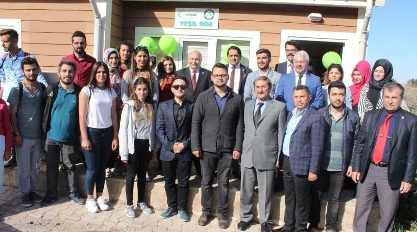 Adıyaman &Uuml;niversitesinde Yeşil Oda