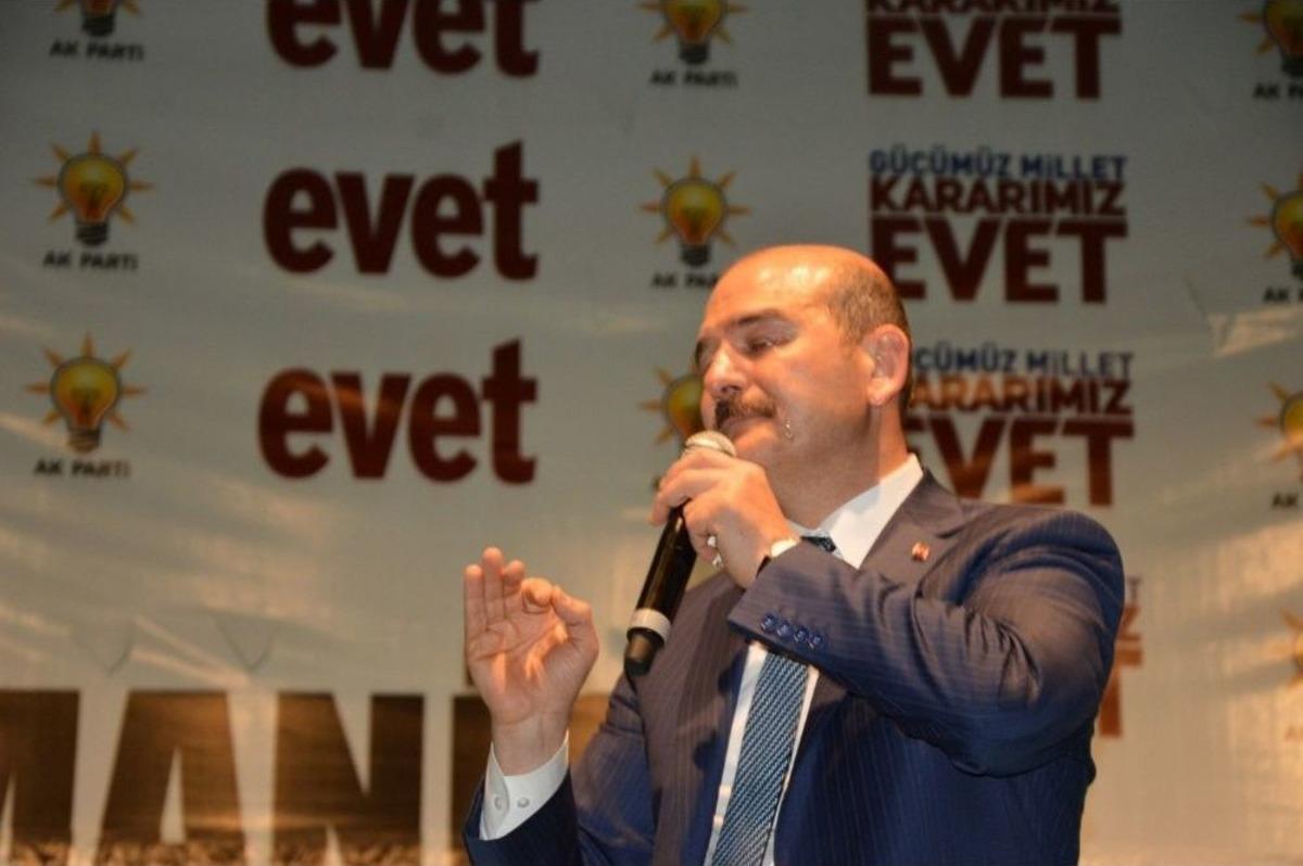 Bakan Soylu, Şehidi Anlatırken G&ouml;zyaşlarını Tutamadı