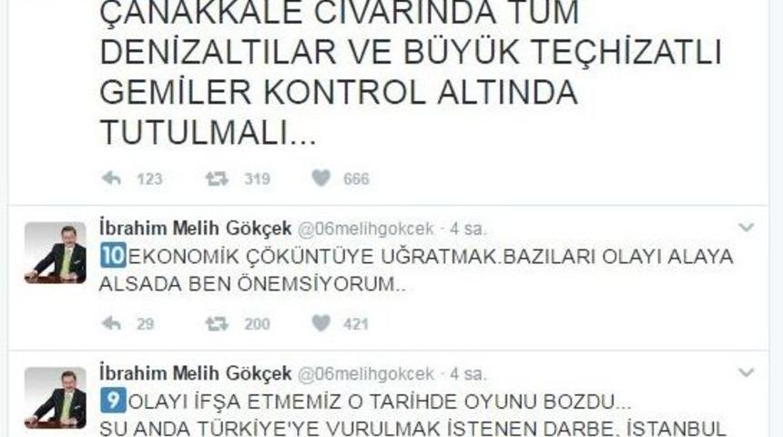G&ouml;k&ccedil;ek&rsquo;ten &Ccedil;anakkale Depremi A&ccedil;ıklaması
