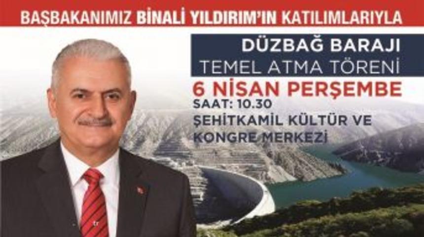 Türkiye’nin İkinci Büyük İçme Suyu Projesinin Temeli Başbakan Binali Yıldırım Tarafından Atılıyor