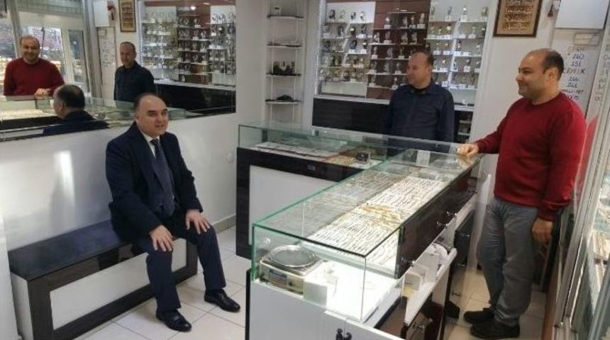 Vali G&uuml;naydın&rsquo;dan Esnaf Ziyareti