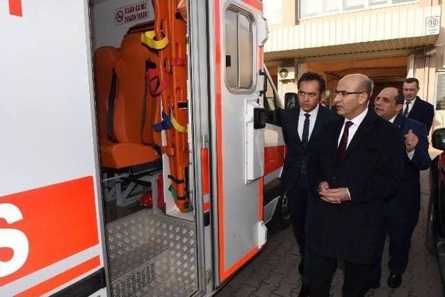 Vali Mahmut Demirtaş, 112 Acil Komuta Merkezi’nde İncelemelerde Bulundu