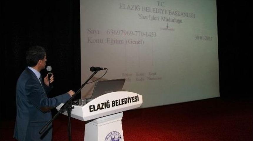 Elazığ Belediyesinde Hizmet İ&ccedil;i Eğitimler Devam Ediyor