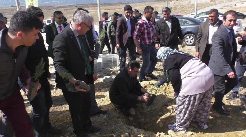 Beyşehir&rsquo;de 500 Fidan Toprakla Buluşturuldu