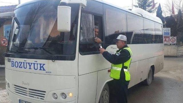 Boz&uuml;y&uuml;k&rsquo;te Trafik Denetimleri Arttırıldı 1