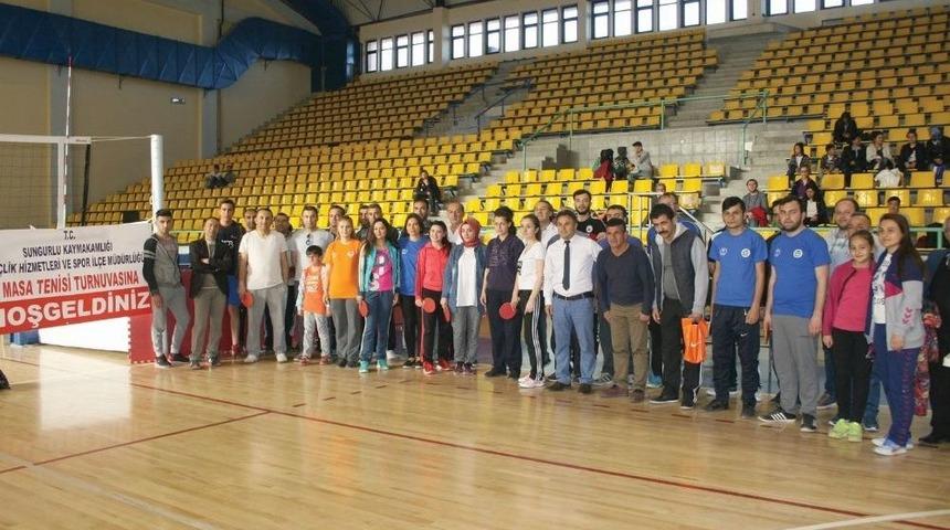 Sungurlu&rsquo;da Masa Tenisi Turnuvası