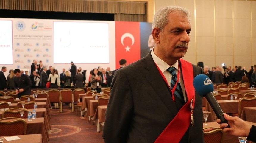 20. Avrasya Ekonomi Zirvesi&rsquo;nde Konuşan T&uuml;rk Barter Y&ouml;netim Kurulu Başkanı Sırrı Şimşek: