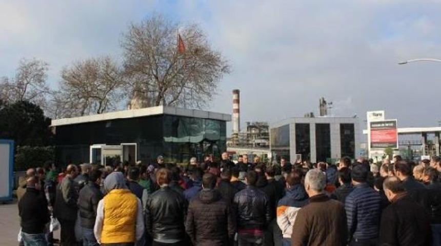 T&uuml;praş'ta Iş&ccedil;iler Eylem Yaptı