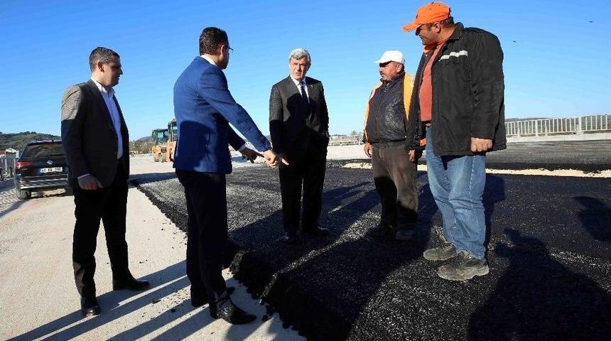 Başkan Karaosmanoğlu, Duble Yol &Ccedil;alışmalarını Yerinde İnceledi