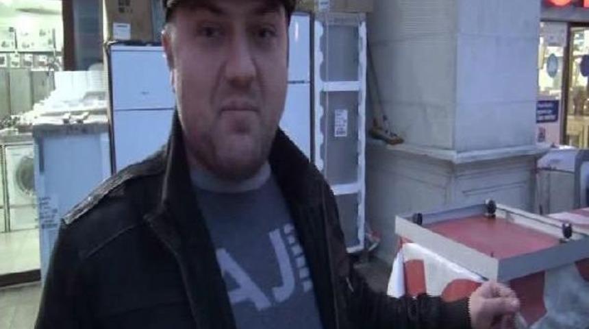 G&uuml;nd&uuml;z Vakti Yapılan Beyaz Eşya Hırsızlığı Kamerada..