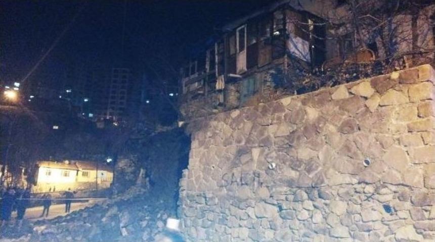 Ankara&rsquo;da İstinat Duvarı &Ccedil;&ouml;kt&uuml;