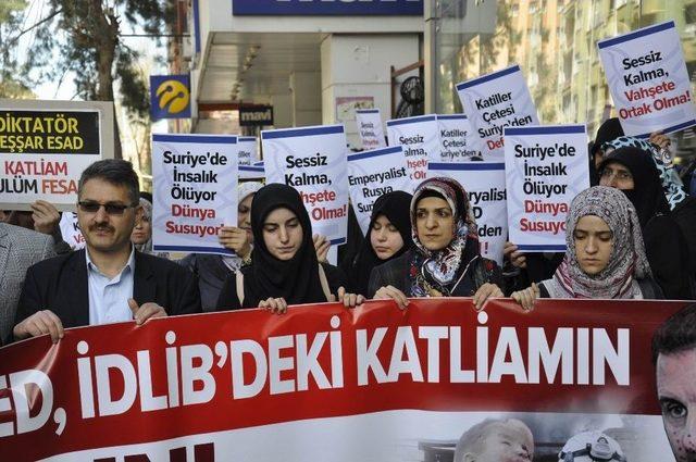 İdlib’teki Saldırıya Diyarbakır’dan Kınama