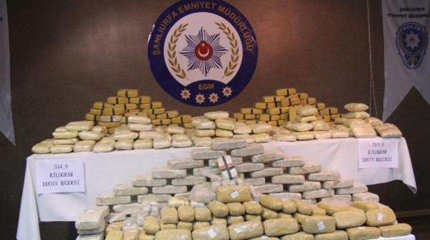Şanlıurfa&rsquo;Da 315 Kilo Eroin Ele Ge&ccedil;irildi