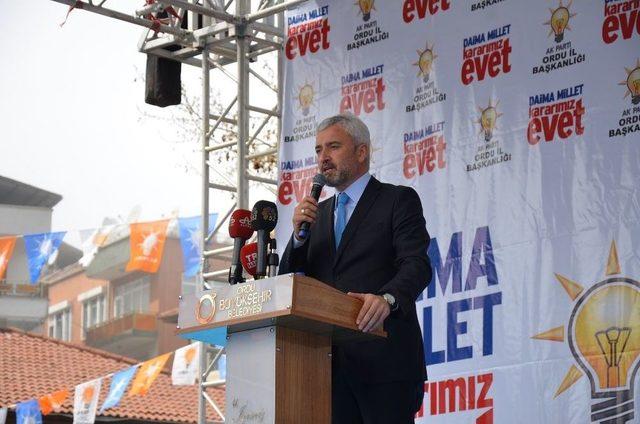 Kurtulmuş, &Uuml;nye&rsquo;nin Doğalgaz Ateşini Yaktı 2