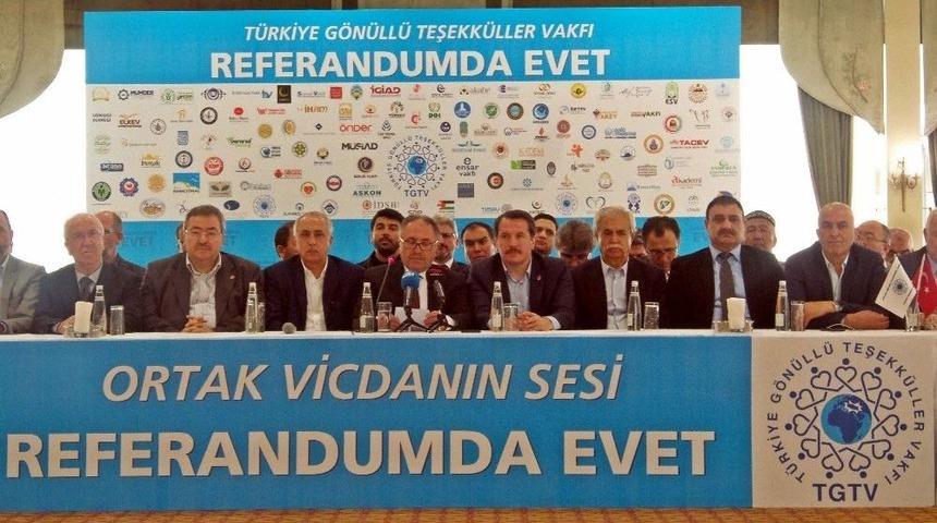T&uuml;rkiye G&ouml;n&uuml;ll&uuml; Teşekk&uuml;ller Vakfı Referandumda &lsquo;evet&rsquo; Diyecek