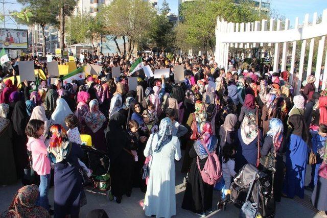 İdlib’teki Saldırı Batman’da Protesto Edildi