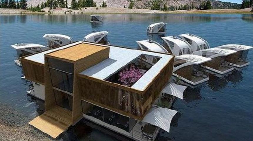 Halfeti'ye 'y&uuml;zen Otel' Projesi