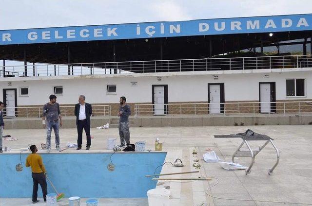 Bayırk&ouml;y&rsquo;de Yarı Olimpik Y&uuml;zme Havuzu Sezona Hazırlanıyor 1