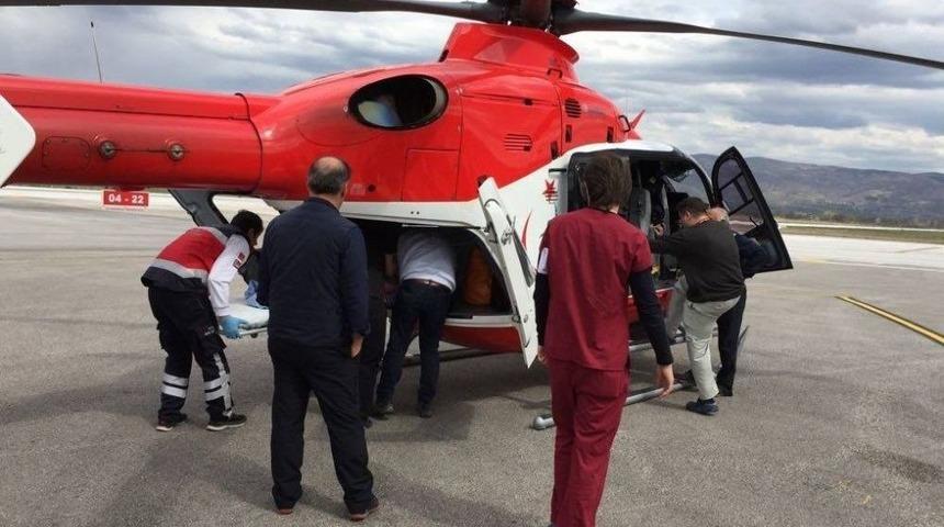 Tokat&rsquo;ta İki Ambulans Helikopter Havalandı