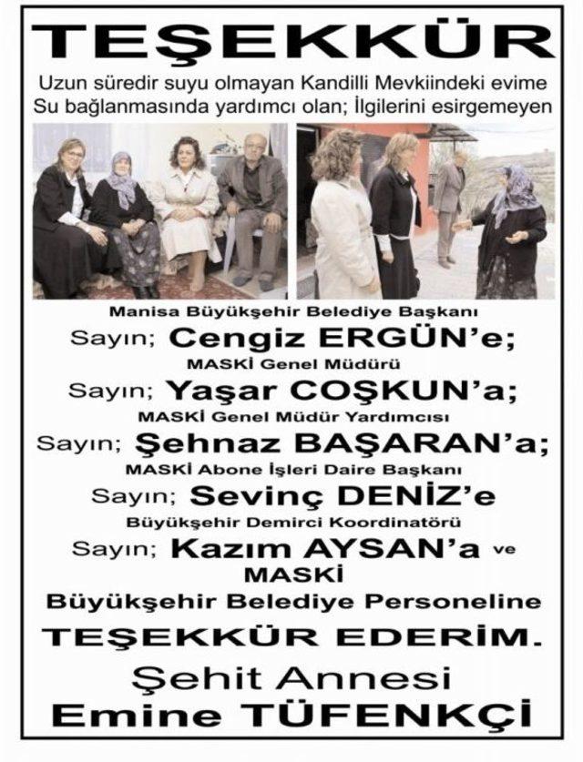 Şehit Ailesinden İlanlı Teşekkür 2