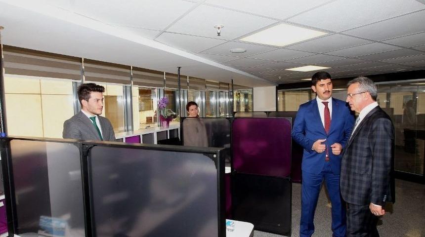 Başkan K&ouml;şker, Sosyal Yardım İşleri M&uuml;d&uuml;rl&uuml;ğ&uuml;&rsquo;n&uuml; Ziyaret Etti