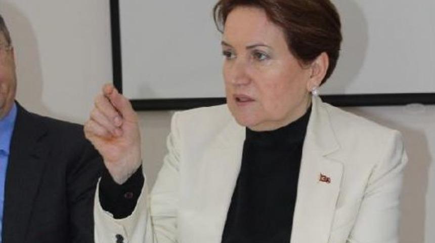 Akşener: Mhp'nin Y&uuml;zde 80'i Hayır Diyecek