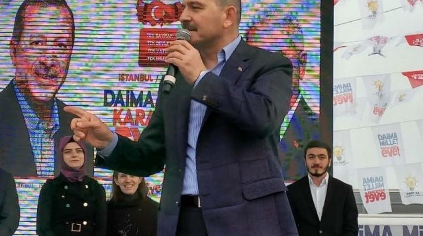 İ&ccedil;işleri Bakanı S&uuml;leyman Soylu, Beşiktaş&rsquo;ta Konuştu